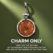 Load image into Gallery viewer, CHARM ONLY✨ DIME &amp; PENNY ✨ COIN LOCKET (NO CHAIN)
