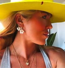 Load image into Gallery viewer, HEART CHARM HOOP ⫸ EARRINGS
