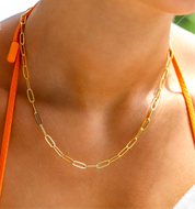 PAPERCLIP ⫷ NECKLACE⫷ LAYERS OF YOUR STORY--gold & silver