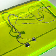 SILVER ⫸BOLO ⫸ FOLLOW YOUR HEART 💜NECKLACE