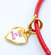 ••presale•• TAKE UP SPACE ❤️RED HEART❤️ MANTRA NECKLACE