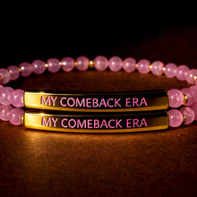 Load image into Gallery viewer, ••NEW••MY COMEBACK ERA🖤Mindset Mantra Bracelet
