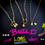 **TOP 10** BUILD YOUR  LOVE  STORY⫸NECKLACE -GOLD🖤