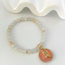 Load image into Gallery viewer, PENNIES FROM HEAVEN 🪽•Angelic Moonstone Bracelet
