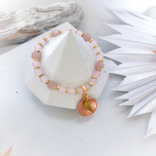 Load image into Gallery viewer, **NEW** LUCKY PENNY BRACELETS♥ ⫸ ROSE QUARTZ

