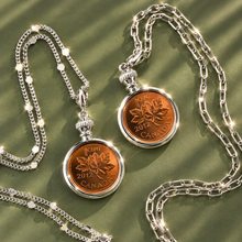 Load image into Gallery viewer, ••NEW•• **silver** PENNY LOCKET ✨NECKLACE
