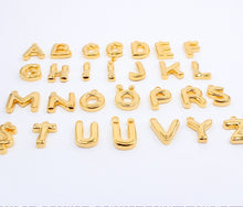 Load image into Gallery viewer, **NEW**GOLDEN BUBBLE LETTER ⫸NECKLACE
