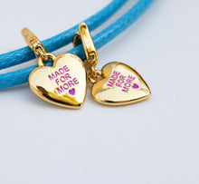 Load image into Gallery viewer, ••presale•• MADE FOR MORE 🩵BLUE HEART🩵 MANTRA NECKLACE

