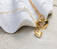 **NEW** FOLLOW YOUR HEART (delicate chain) MANTRA NECKLACE