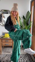 Load image into Gallery viewer, KRISTAS CLOSET 🩷FREE PEOPLE GREEN OVERALLS (XS)save $110
