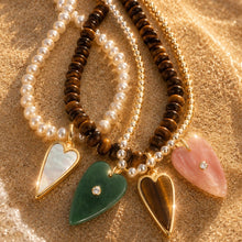 Load image into Gallery viewer, ••LAST ONE•• PEARL BEACH  WAVES 🌊 DOUBLE SIDED NECKLACE

