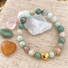 Load image into Gallery viewer, ••NEW•• HAPPY HEART 🖤 GEMSTONE LAYERING BRACLETES
