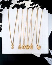 Load image into Gallery viewer, **Mothers Day ** CRYSTAL ⫸BUBBLE ⫸ LETTER •• NECKLACE
