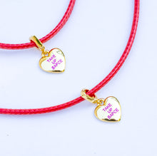 Load image into Gallery viewer, ••presale•• TAKE UP SPACE ❤️RED HEART❤️ MANTRA NECKLACE
