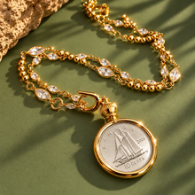 Load image into Gallery viewer, ••NEW•• DIME FROM HEAVEN ✨￼ CRYSTAL QUARTZ NECKLACE
