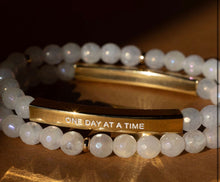 Load image into Gallery viewer, ••NEW••ONE DAY AT A TIME🖤Mindset Mantra Bracelet
