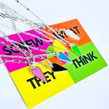 Load image into Gallery viewer, SILVER🌈HAPPY HEARTS 💖💚💙💛 DOUBLE SIDED ⚡️ FLIP ME
