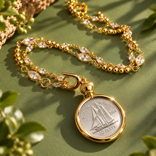 Load image into Gallery viewer, ••NEW•• DIME FROM HEAVEN ✨￼ CRYSTAL QUARTZ NECKLACE

