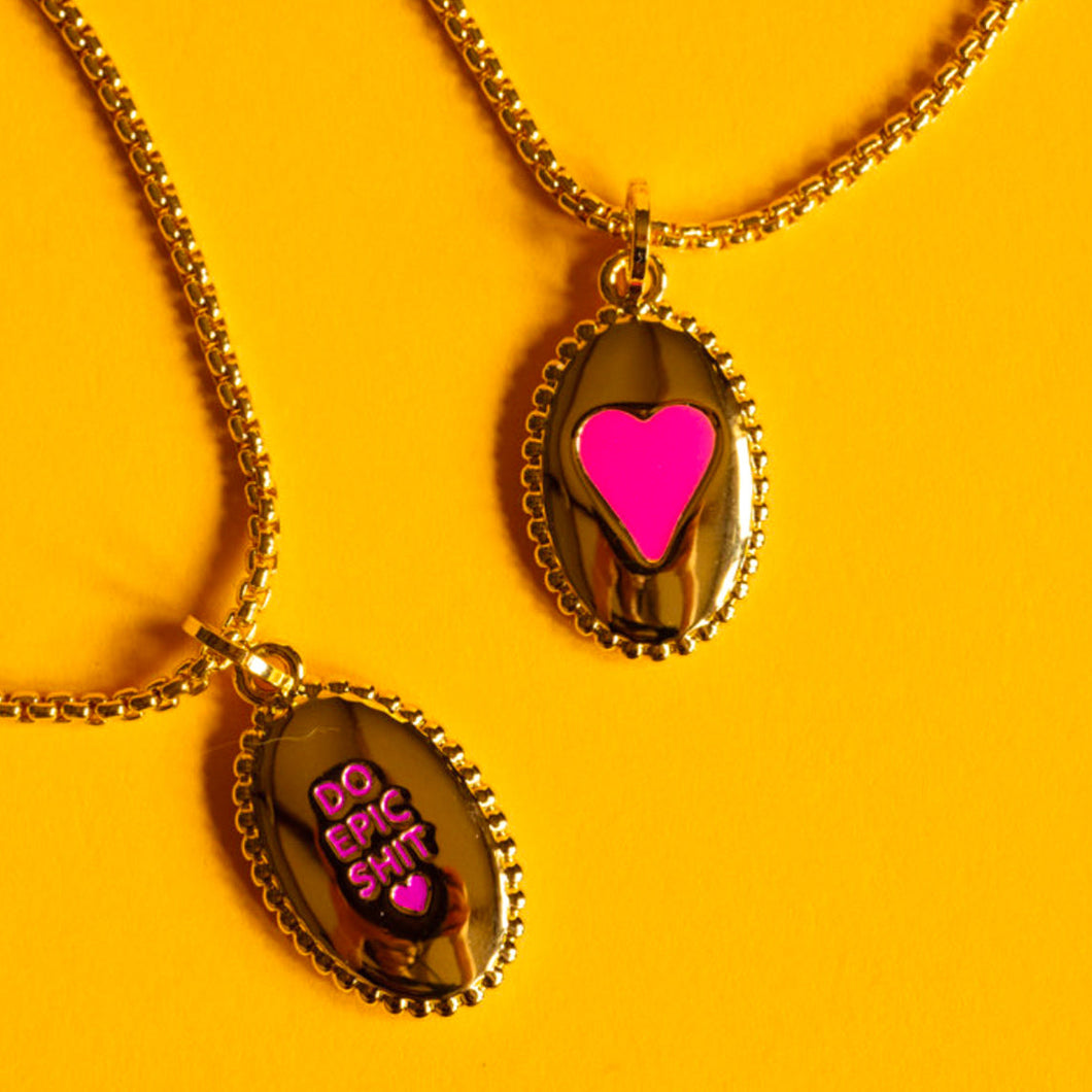 DO EPIC SHIT 🩷 MANTRA NECKLACE