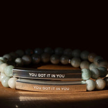 Load image into Gallery viewer, ••NEW•• YOU GOT IT IN YOU🖤 Mindset Mantra Bracelet
