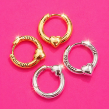 Load image into Gallery viewer, ••NEW••YOU GOT THIS ♥ HEART♥ HOOPS (double sided)
