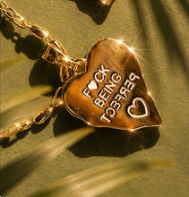 Load image into Gallery viewer, F🖤CK BEING PERFECT ••MANTRA NECKLACE (double sided)

