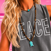 Load image into Gallery viewer, ••NEW•• WOODEN MALA 💖FRINGE NECKLACE
