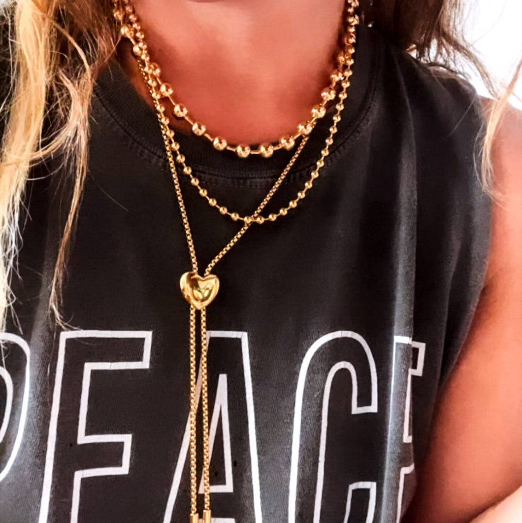 ••NEW•• BE YOU ⫸BALL CHAIN - GOLD ⫸ EMBRACE YOUR UNIQUENESS