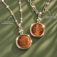 Load image into Gallery viewer, ••NEW•• **silver** PENNY LOCKET ✨NECKLACE
