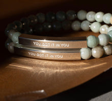 Load image into Gallery viewer, ••NEW•• YOU GOT IT IN YOU🖤 Mindset Mantra Bracelet
