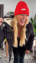 Load image into Gallery viewer, KRISTAS CLOSET 🩷 HUNTER RED RIBBED TOQUE 🩷
