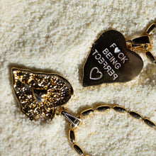 Load image into Gallery viewer, F🖤CK BEING PERFECT ••MANTRA NECKLACE (double sided)
