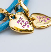 Load image into Gallery viewer, ••presale•• MADE FOR MORE 🩵BLUE HEART🩵 MANTRA NECKLACE
