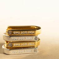 YOU GOT THIS HOOPS🖤 (silver / gold)