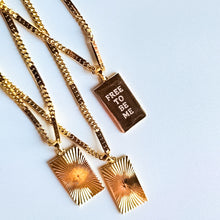 Load image into Gallery viewer, FREE TO BE ME 🖤 SUNBURST 🖤 MANTRA NECKLACE
