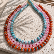 Load image into Gallery viewer, ••NEW•• CANDY CRUSH 🍭BEADED GEMSTONE NECKLACES
