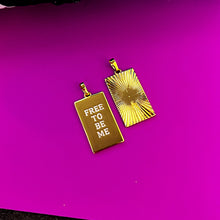 Load image into Gallery viewer, ••SALE•• CHARM ONLY 🖤 DBL double sided mantra charms
