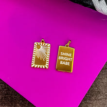 Load image into Gallery viewer, ••SALE•• CHARM ONLY 🖤 DBL double sided mantra charms
