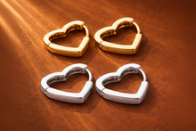 Load image into Gallery viewer, ••NEW•• LOVE YOU MORE 🩷 HEART HOOPS
