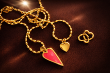 Load image into Gallery viewer, ••SOLD OUT •• MINI🩷HEART HOOPS
