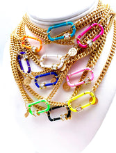 Load image into Gallery viewer, **NEW** SPLASH OF COLOR  🌈 CARABINER CHAINS ⛓️
