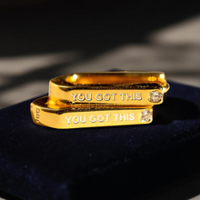 Load image into Gallery viewer, YOU GOT THIS HOOPS ♥ GOLD
