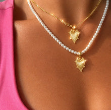 Load image into Gallery viewer, **LAST ONE**THE UNIVERSE HAS MY BACK 🧡HEART NECKLACE (double sided)
