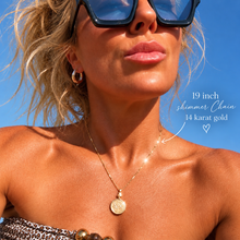 Load image into Gallery viewer, **NEW** PENNY LOCKET NECKLACE  ♥ (14k gold)
