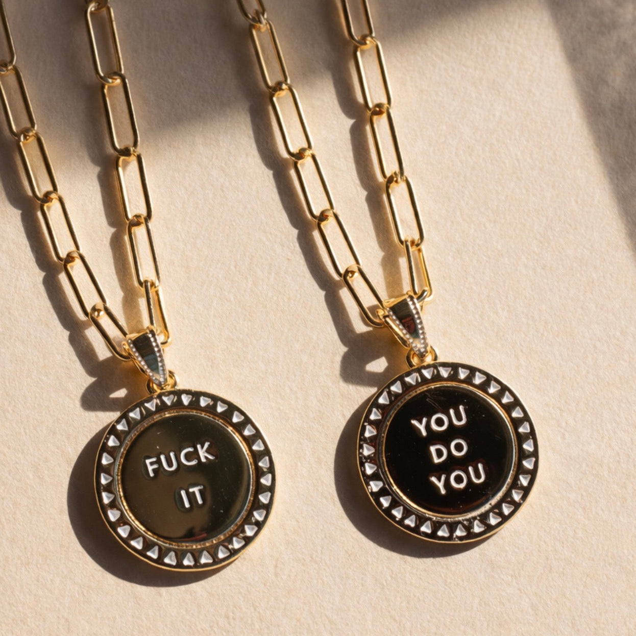 FUCK IT🩷YOU DO YOU • mantra necklace (double sided) – DBL Shop