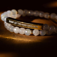 Load image into Gallery viewer, ••NEW••DONT LET THE HARD DAYS WIN 🖤Mindset Mantra Braclete
