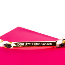 Load image into Gallery viewer, **NEW** DON&#39;T LET THE HARD DAYS WIN⚡️DBL MANTRA BRACELET
