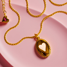 Load image into Gallery viewer, PEARL OVAL🖤 MANTRA NECKLACE
