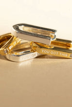 Load image into Gallery viewer, ••YOU GOT THIS •• hoop earrings
