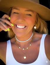 Load image into Gallery viewer, MINI ♥ OG PEARL HEART ♥ DOUBLE SIDED ♥ NECKLACE
